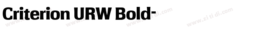 Criterion URW Bold字体转换